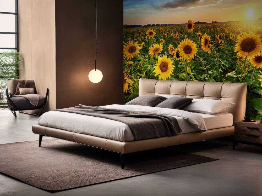 Un beau champ de tournesols