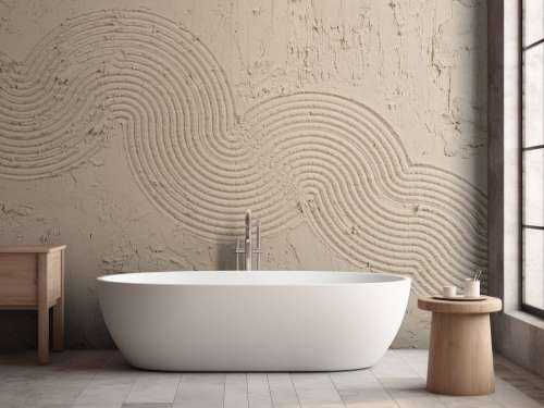 Texture Zen Garden en taupe