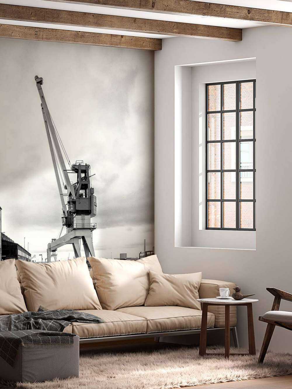 Grue portuaire sur l'ancien site RDM Heijplaat Rotterdam 