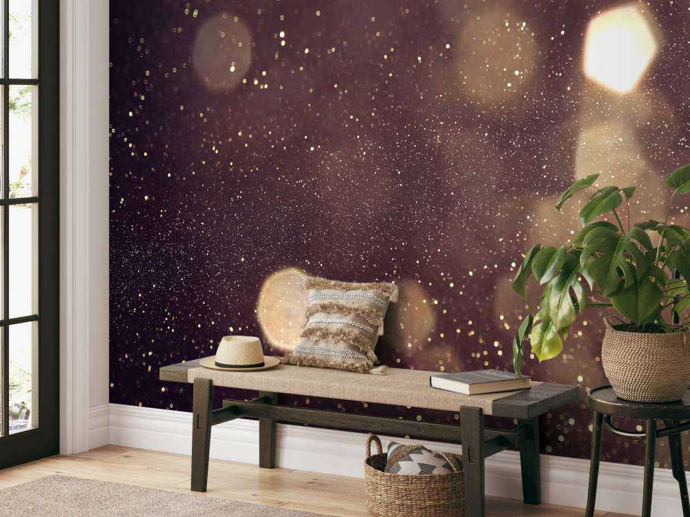 Lumières abstraites à paillettes