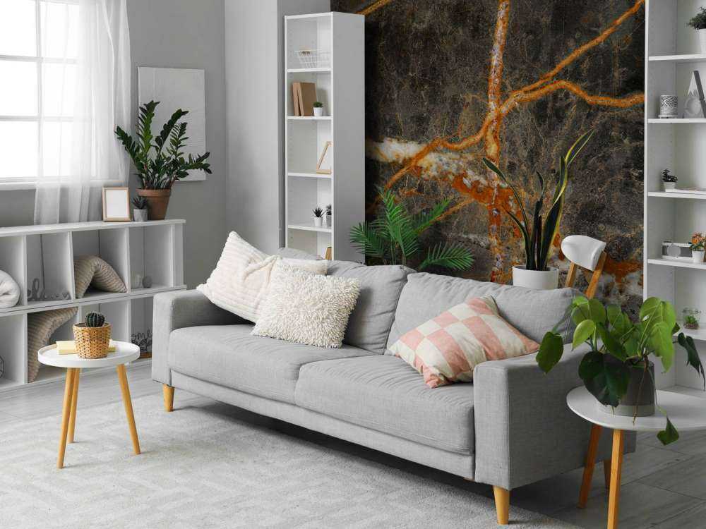 Marbre avec tonalité cuivre