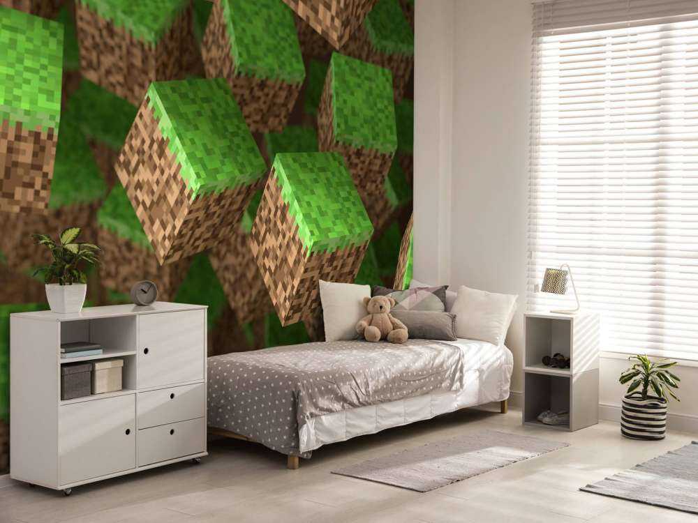 Blocs d'herbe 3D Minecraft