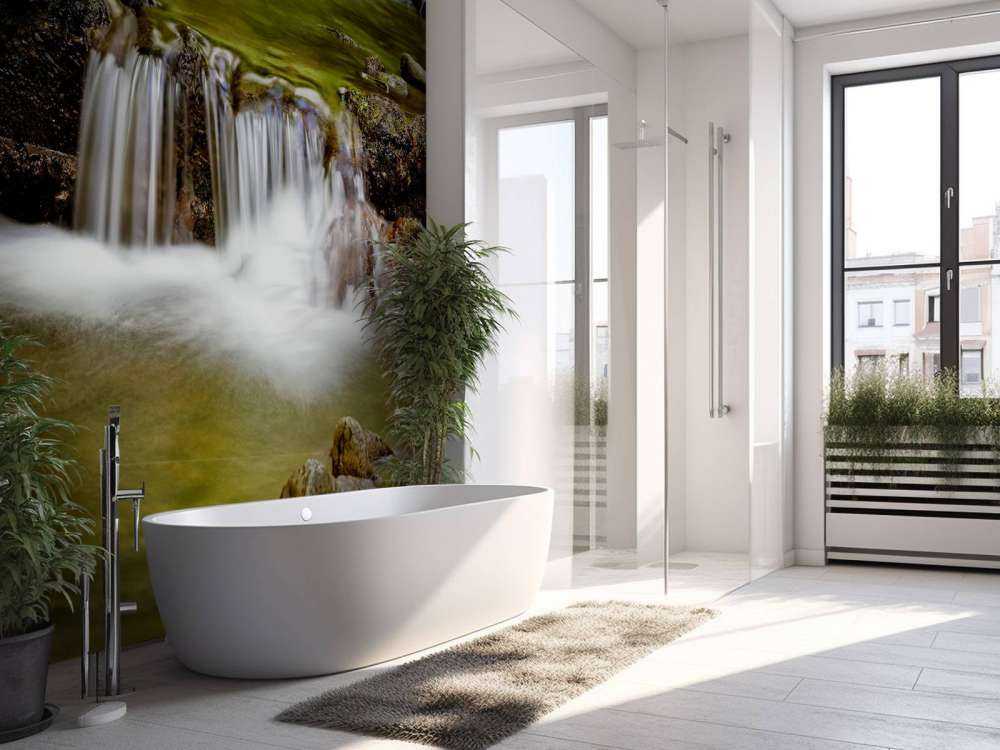 Petite cascade détaillée