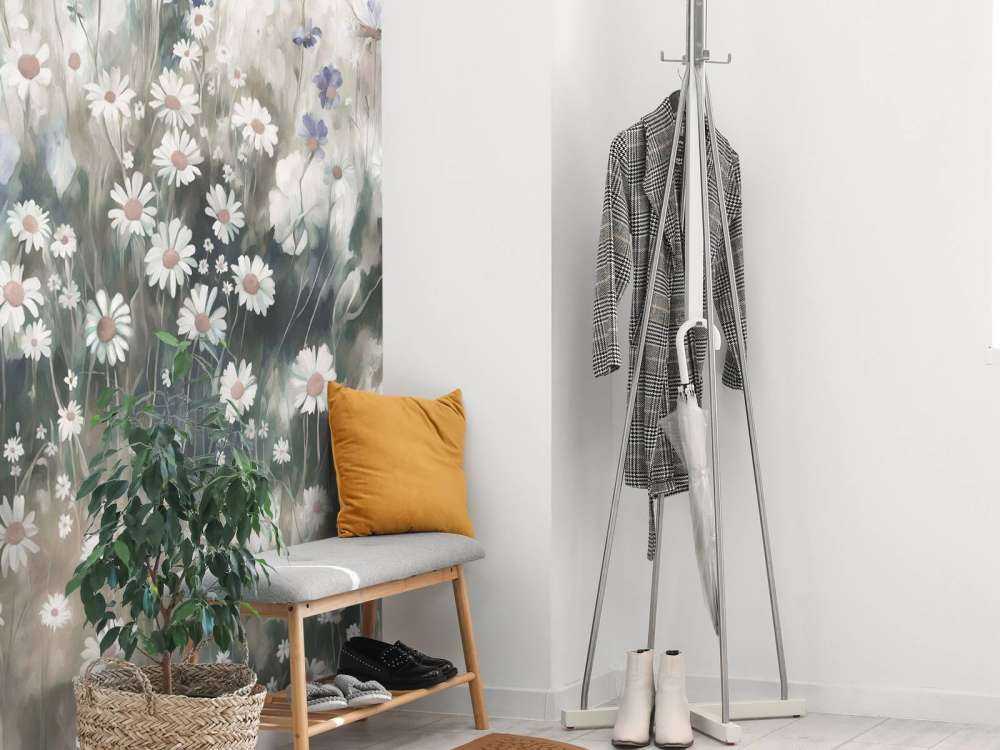 Verdure luxuriante de l'été gris