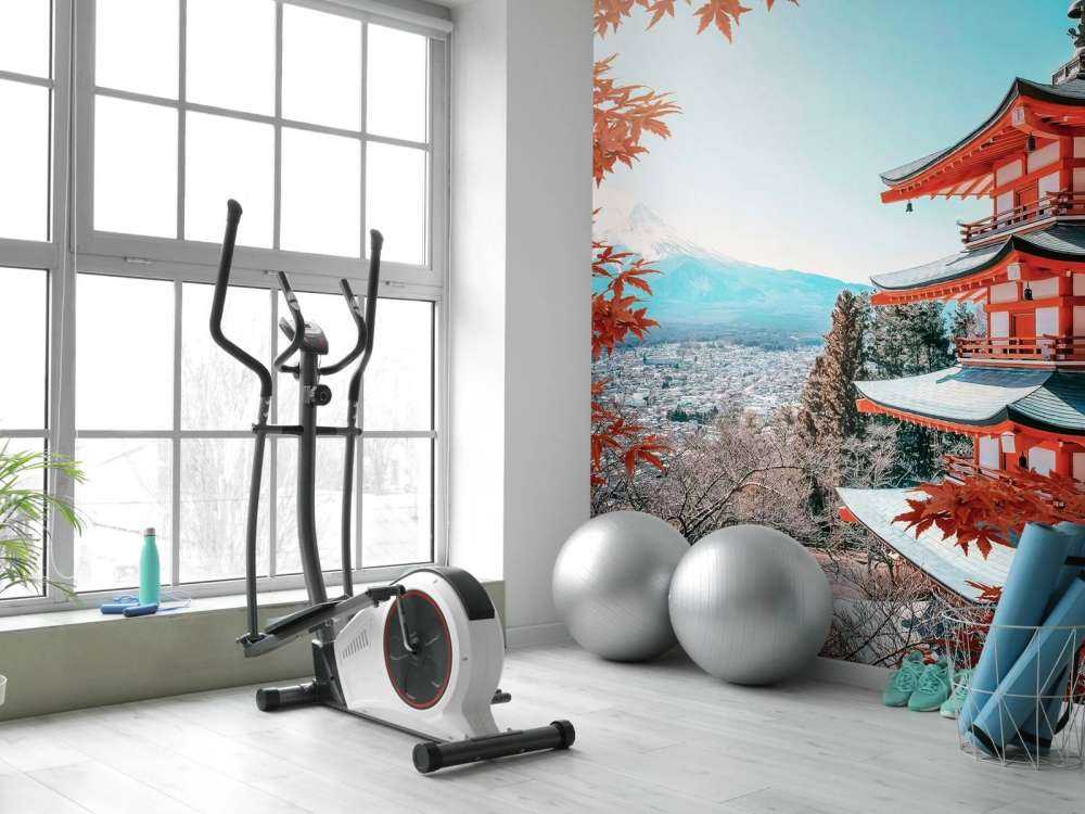 Moment d'automne près de la pagode japonaise