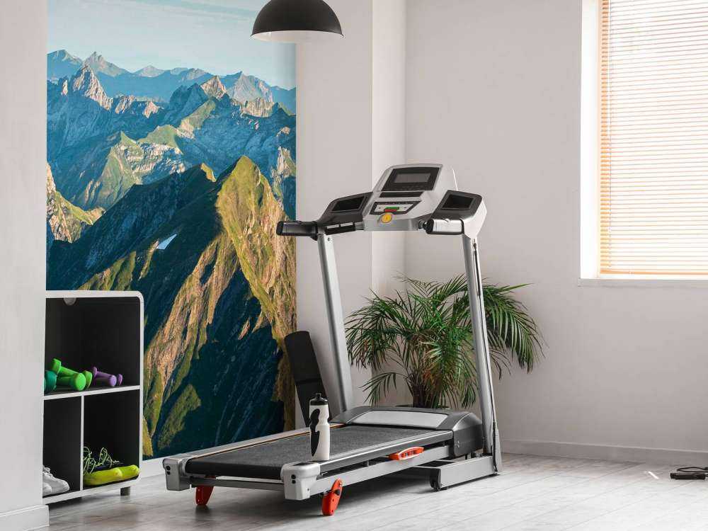 Lueur estivale sur la crête de la montagne.