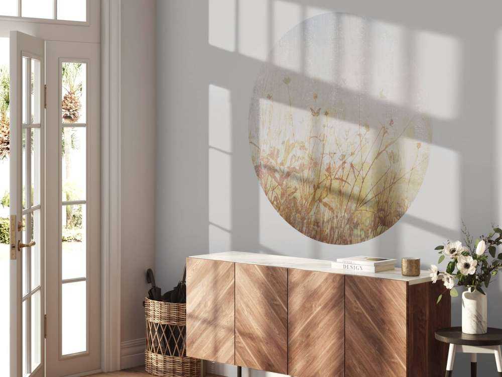 Prairie d'été avec des papillons