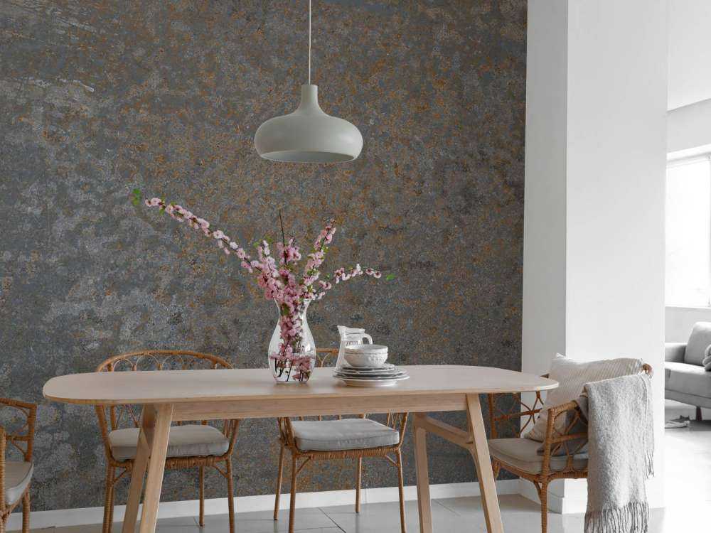 Patine métallique brute et altérée