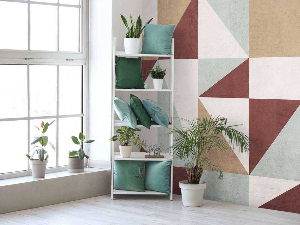 Surfaces géométriques en couleurs rétro