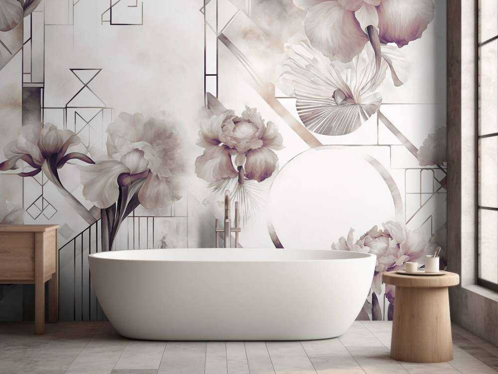 Géométrie Aquarelle Marron