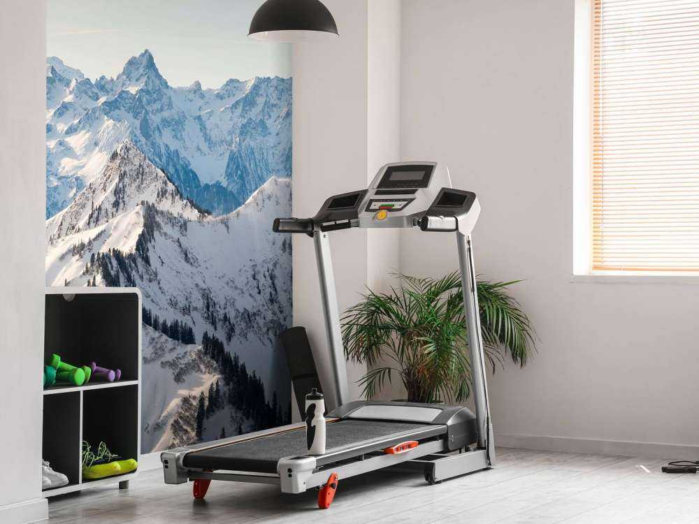 Chaîne de montagnes hivernales avec des crêtes de sapins enneigées