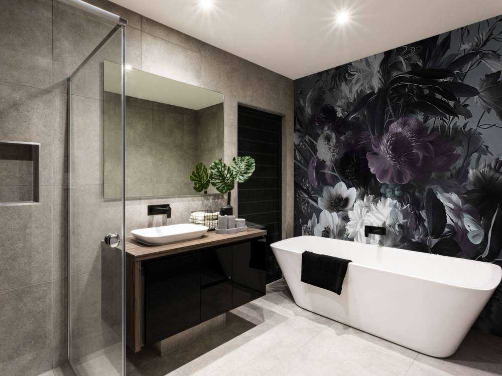 Grand bouquet avec des anémones violettes