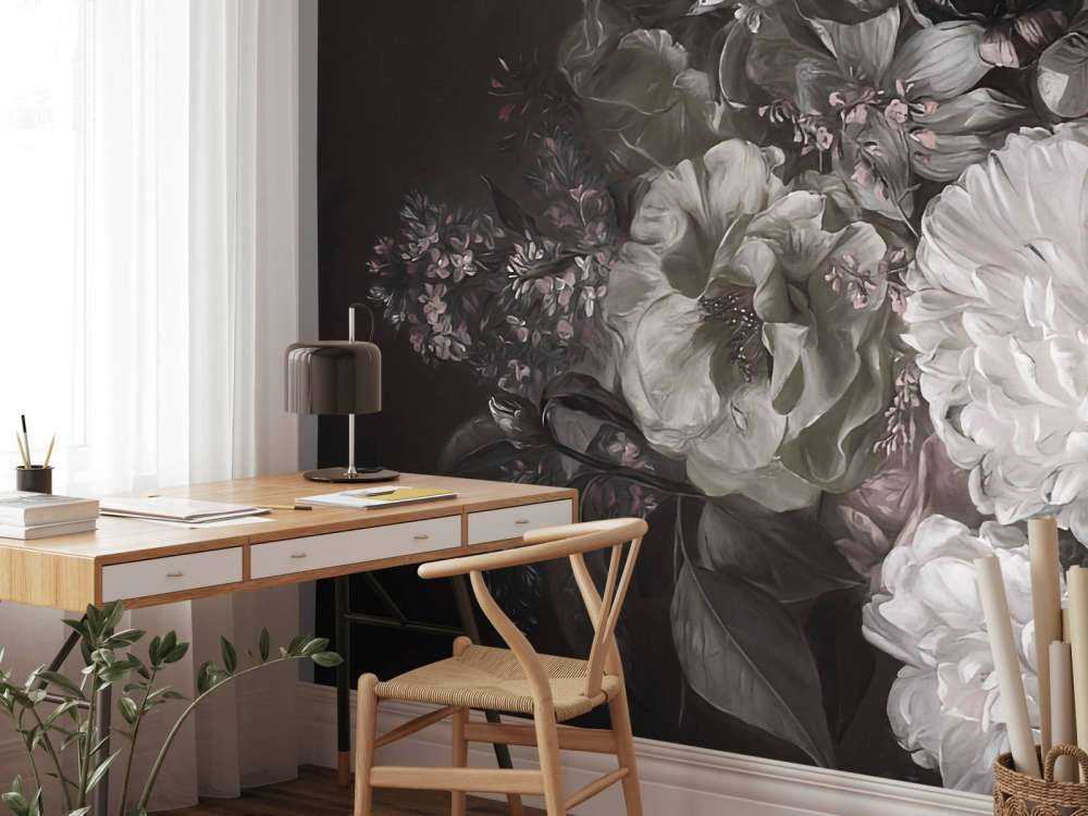 Bouquet avec lilas vert