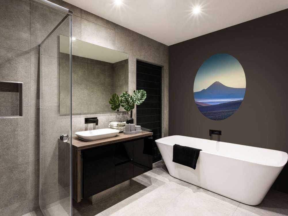 Lever de soleil sur un paysage désertique volcanique