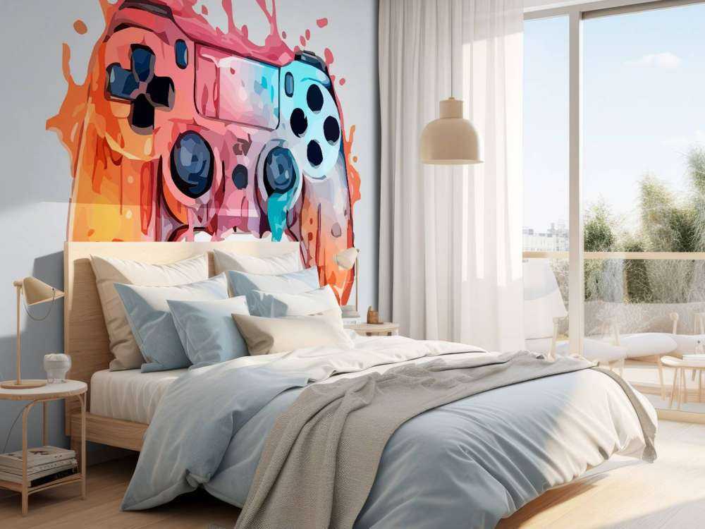 Aquarelle Gamer Éclaboussure