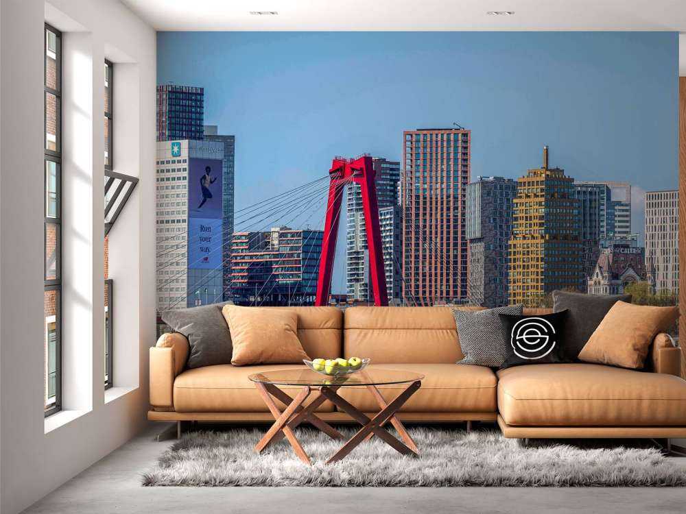 Willemsbrug et la skyline de Rotterdam