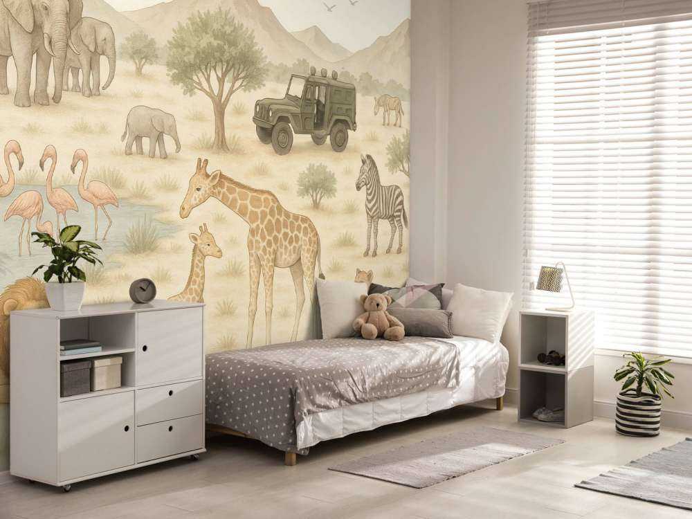 Safari aventureux dans la savane.