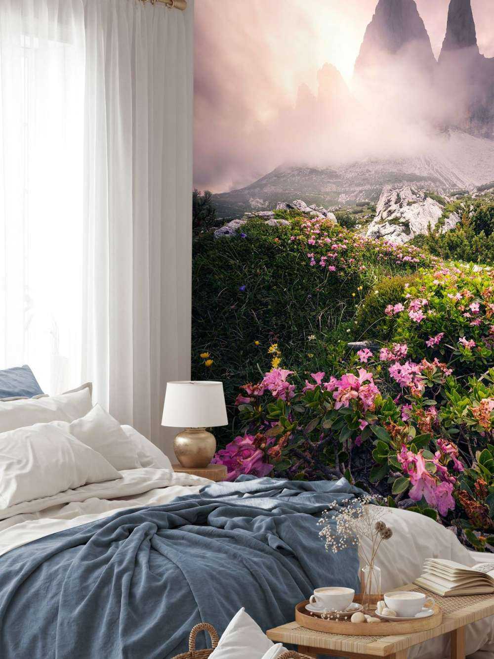 Beauté des fleurs dans les Dolomites