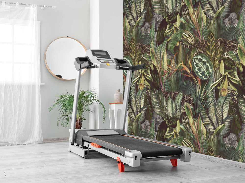 Léopard entre les feuilles