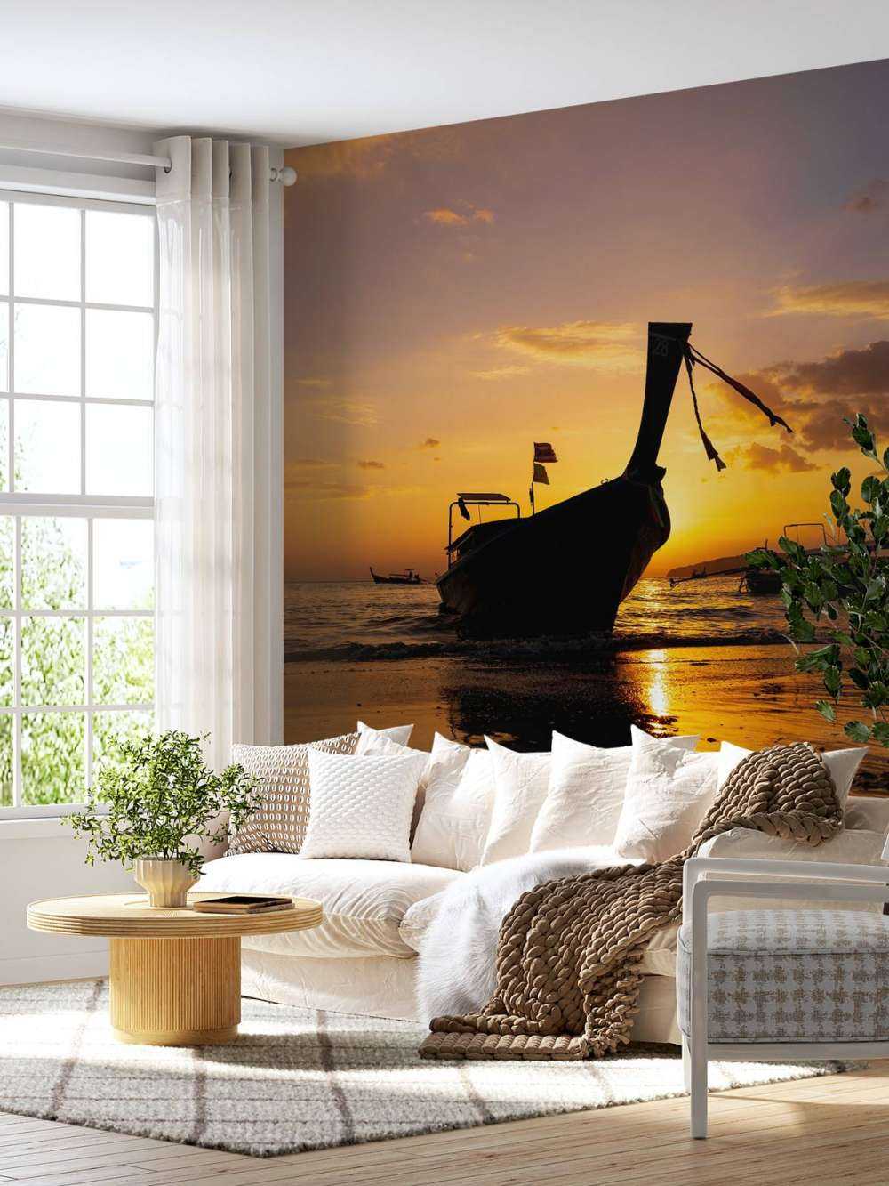 Bateau traditionnel à queue longue