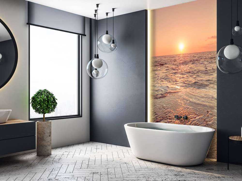 Coucher de soleil sur plage