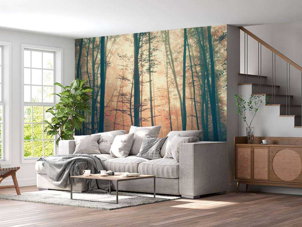 Forêt aux couleurs vintage