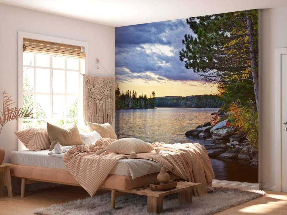 Coucher de soleil sur le lac