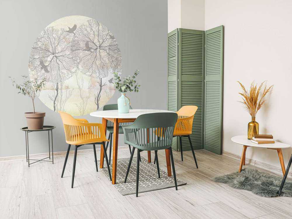 Graphic Trees - Yellow