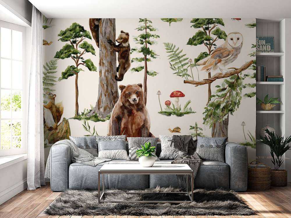 Mosaïque de vie boisée