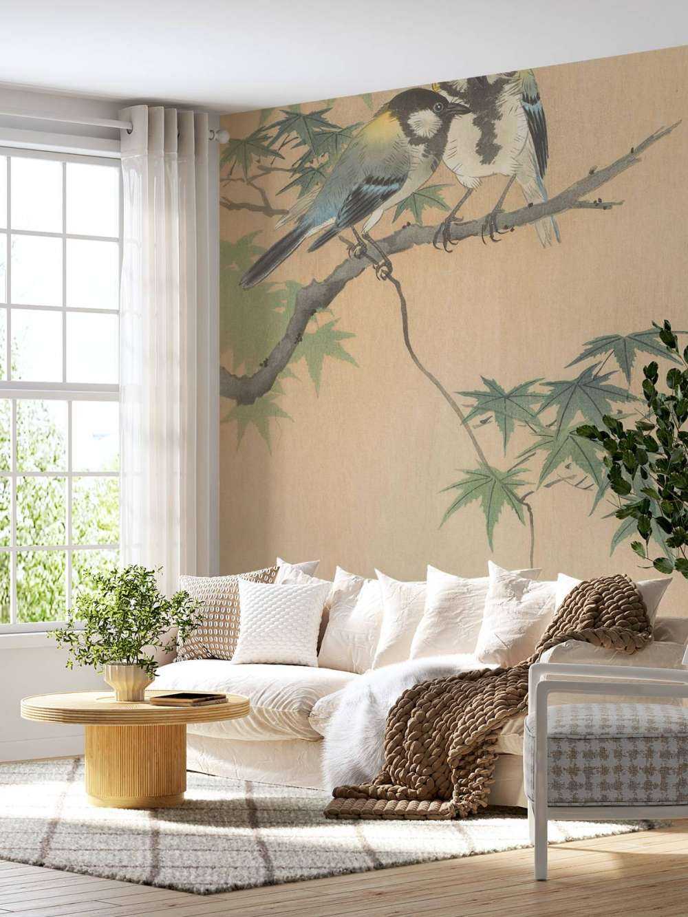 Lolos sur branche d'érable