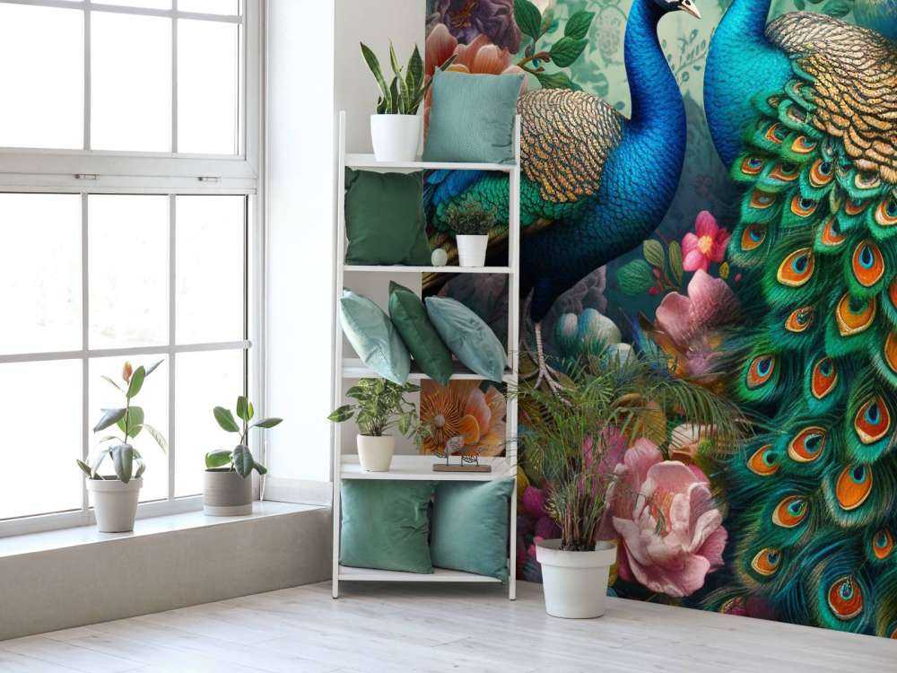 Bal Floral avec Paons