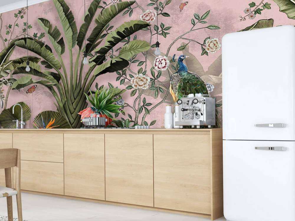 Paon dans la Beauté Tropicale