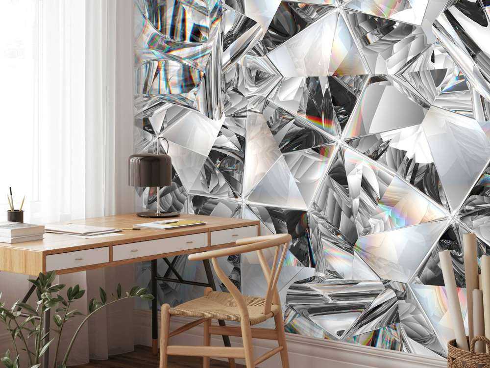 Gros plan de diamants