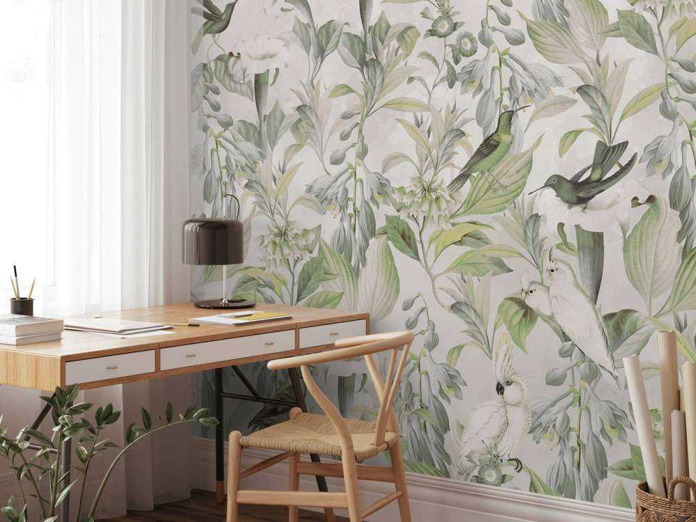 Chanson d'oiseau éthérée en fleurs - Symphonie verdoyante