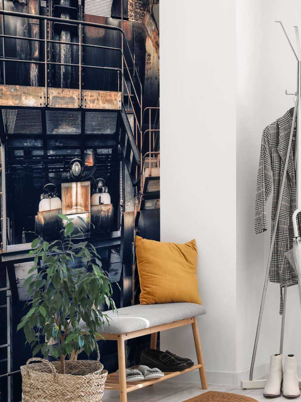 Tuyaux dans une ancienne usine