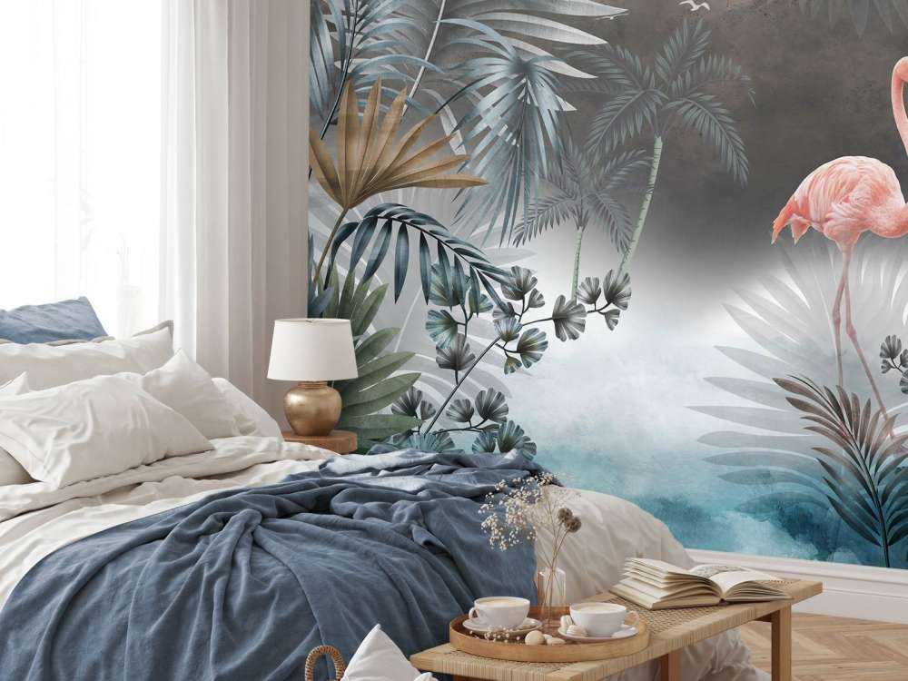 Flamants roses la nuit