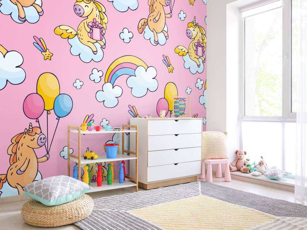 Licornes avec des ballons