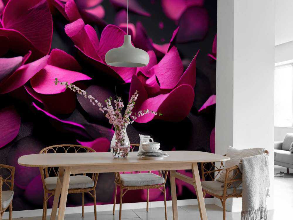 Hortensias rose foncé