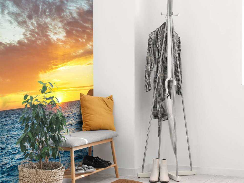 Coucher de soleil sur une île