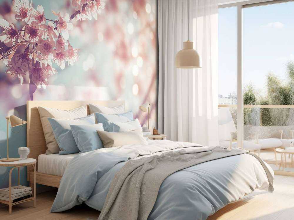 Gros plan sur la branche fleurie