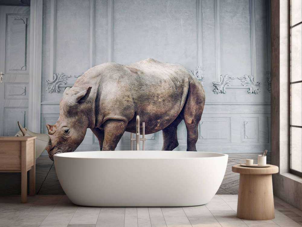 Rhinocéros avec abat-jour