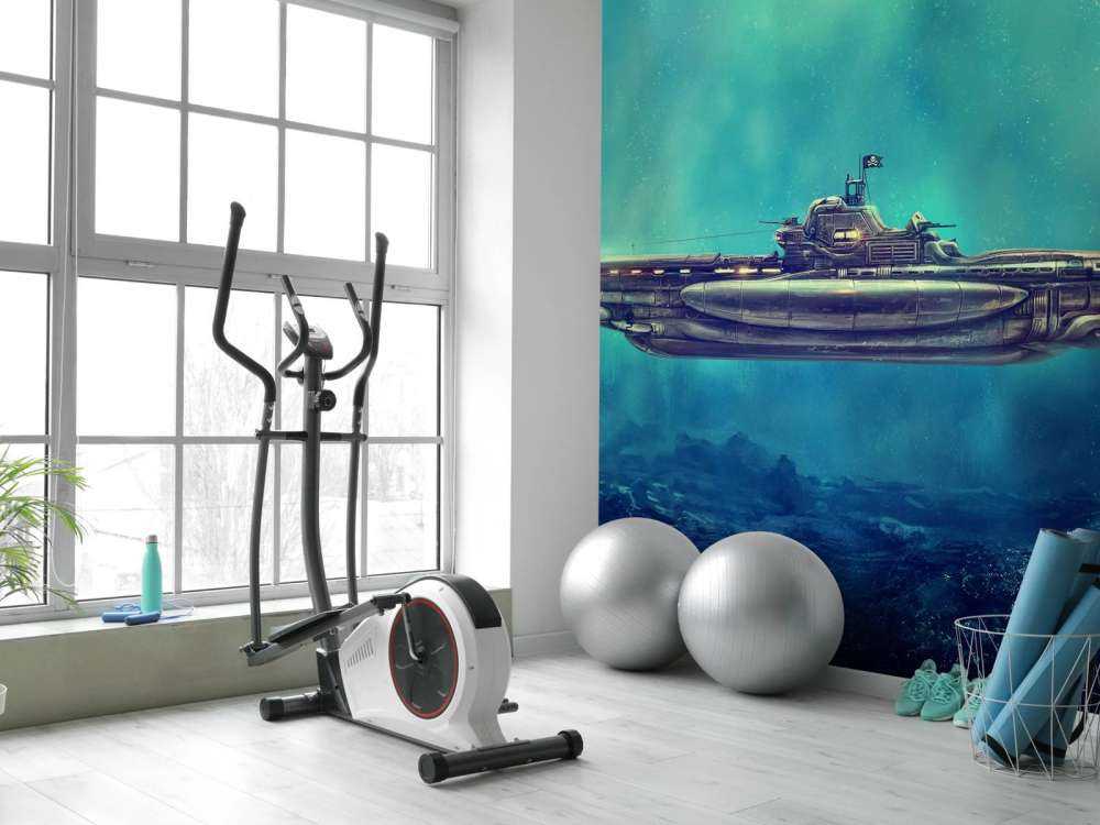 Sous-marin pirate dans le monde sous-marin