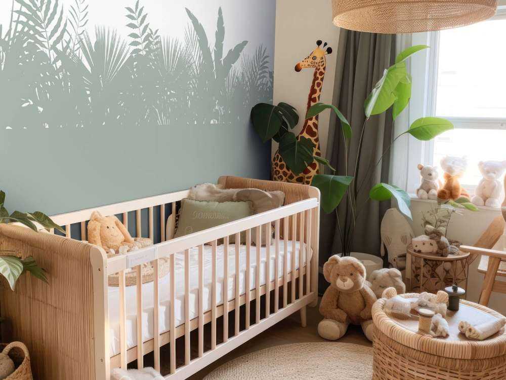 Silhouettes feuilles de palmier, vert clair