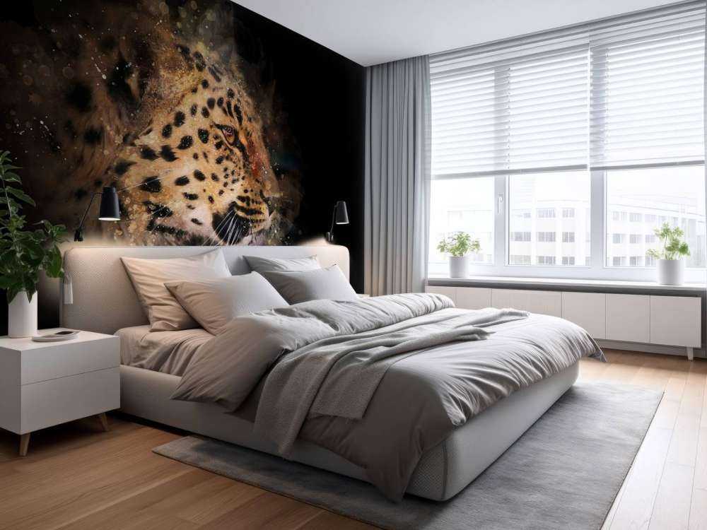 Peinture d'un léopard