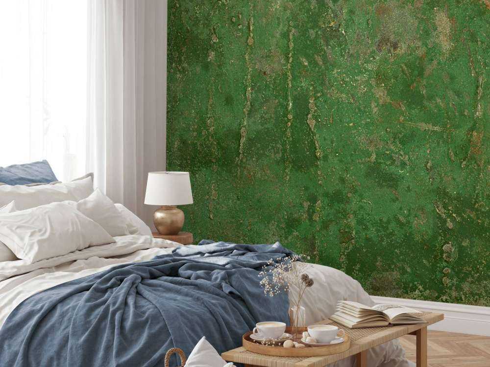 Métal oxydé vert