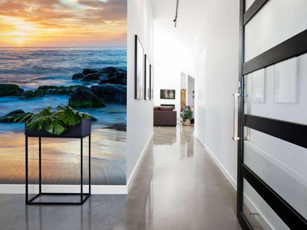 Lever de soleil romantique