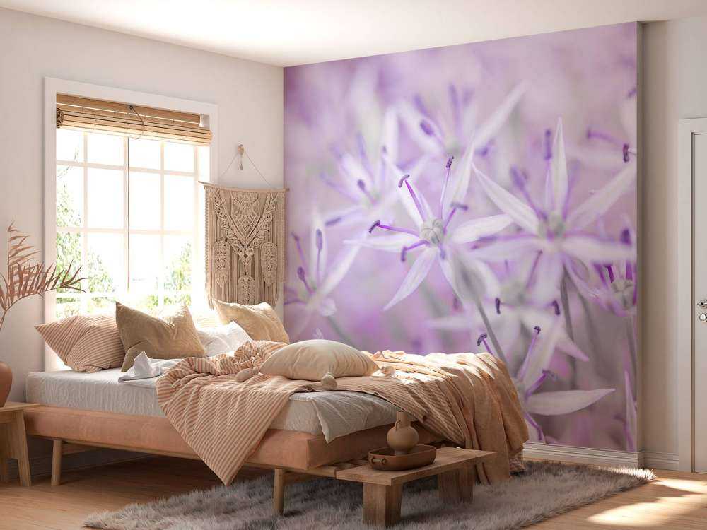 Fleurs d'allium en gros plan