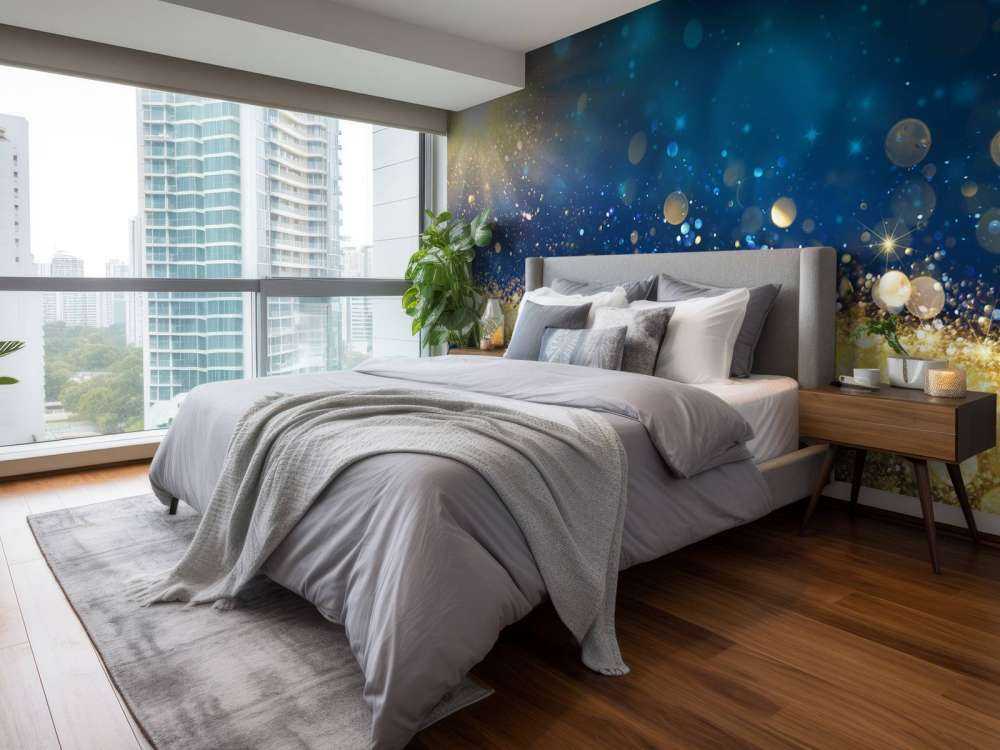 Étoile dans la nuit scintillante