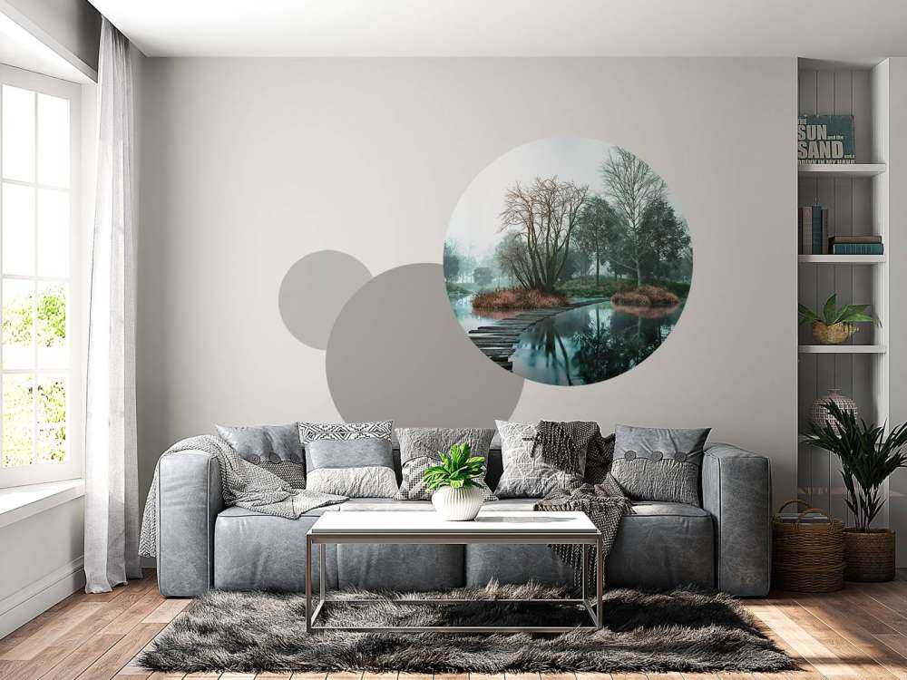 Paysage d'automne vintage