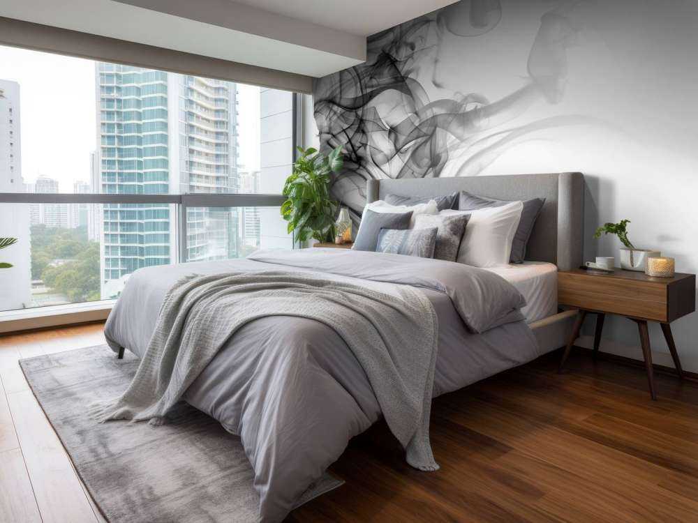 Tête formée de fumée